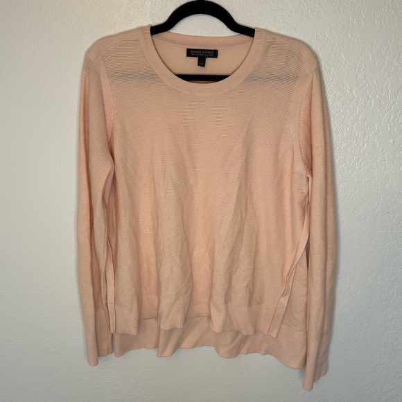Banana Republic Pima Cotton Cashmere Pink Soft Long Sleeved Shirt Size Large - Picture 7 of 7